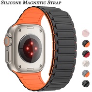 Magnetic Sports Band Silicone Strap for Apple Watch s10 46 42 Ultra 2 49/45/44/42/41/40/38mm iWatch 