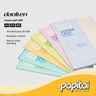 [Terbaru] Bookpaper Loose Leaf Paper Refill B5 A5 A4 - Kertas Isi