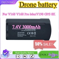 New V168 Pro Max 7.4V 3000mAh Lipo Battery Suitable for V168 V198 GPS 8K 3.7V 2000mAh Drone Charging