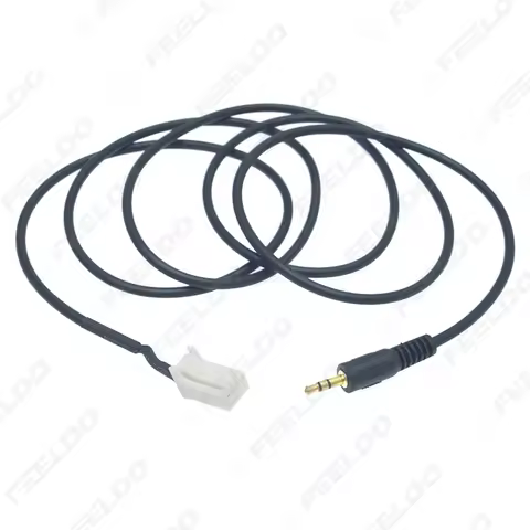 FEELDO 1Pc Car 3.5MM Male Jack AUX-IN Socket Audio Cable for Suzuki SX4 Grand Vitara Swift Jimny Ext