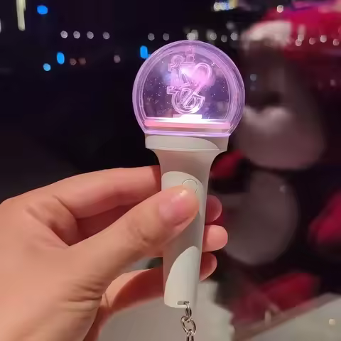 Kpop Idol Mini Ive Lightstick Keyring Glow Stick Keychains Pendant Fans Dive Gift