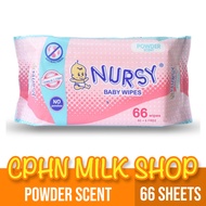 Nursy Baby Wipes Powder Scent 66 Sheets