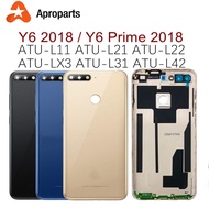 For Huawei Y6 2018 Back Battery Cover Rear Door Housing Case For Huawei Y6 Prime 2018 Battery Cover