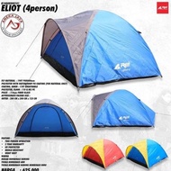 TENDA ELIOT REI KAPASITAS 4 ORANG DOUBLE LAYER / TENDA CAMPING OUTDOOR