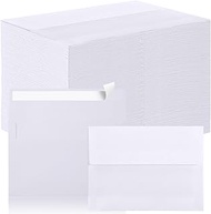 SATINIOR 300 Pieces A9 White Invitation Envelopes for 5.5 x 8.5 inch Cards Envelopes V Flap with Pee