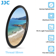 JJC 58mm UV Protection Filter 19 Multi-Coated Layer MC UV Filter for Canon Rebel T8i T7i T7 T6i T6 E