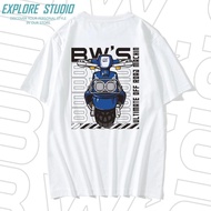 COD 2025 Yamaha Mountain Leaf Duck Bws Peripheral Souvenir Fun Cartoon Summer Short Sleeve Round Nec