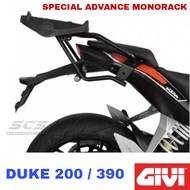 Monorack KTM DUKE 200 390 Givi Special Advance Rack GIVI Monorack DUKE390 DUKE200 Accessories Motor 