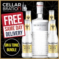 [Gin & Tonic Bundle] The Botanist Dry Gin 700ml and Fever Tree Indian Tonic Water(4 x 200ml)