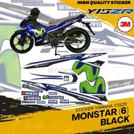 [ 3M Sticker ] Yamaha Y15zr 2016 Movistar (6) Blue Motorcycle Sticker High Quality