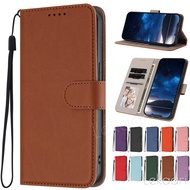 Plain Flip Leather Case for OPPO A6 GT A6X A6C A6T A6S A5 A3 Pro A5x A5i A3 A3X A9 A38 A18 A60 A78 A