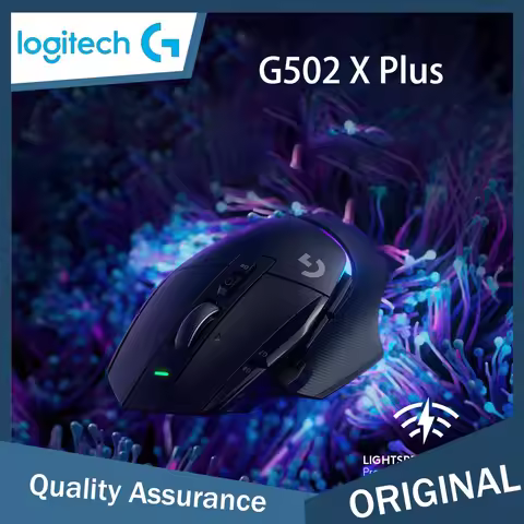 Logitech G502 X Plus Wireless Gaming Mouse - LIGHTSPEED Optical, LIGHTFORCE Switches, LIGHTSYNC RGB,