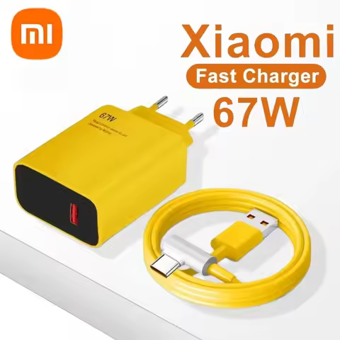 Xiaomi Original 67W USB Super Fast Charger Power Adapter Mi 15 14 13 12 11 6A Type C Cable POCO X5 X