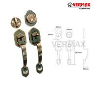JTC Entrance Door Lock Set 1188 / Main Door Double Handle Lock Gripset / Tombol Pintu Depan