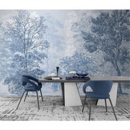 Custom blue forest woods Photo Wall Murals wallpapers for Living Room Bedroom Wall Paper 3D Mural wa