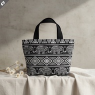 Mukena Make Up Bag Canvas Material 26x19x8cm Motif SM-12