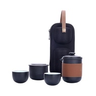 XMT-HOME portable travel tea set tea pot ceremony Chinese kung fu tea set kettle cups teapot porcela