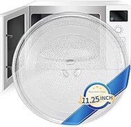 11.25" Microwave Plate Replacement 11 1/4 Inch Universal Microwave Glass Turntable Compatible with GE/Panasonic/Whirlpool/Kenmore/Maytag/Sharp/Daewoo/Emerson/Frigidaire and More