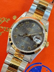 🧺洗衣街店🧺🌈 🌈新返貨啦🌈🌈🤎🤎原裝啡色唱片面🤎🤎光圈 36mm🥰👔Rolex Datejust 16203 連原裝78363金鋼板帶👔淨錶❤️BW3922（旺角洗衣街店）