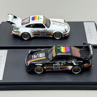 SW 1/64 Porsche RWB 964 Apple Alloy Diecast Car Model Toy Birthday Gift