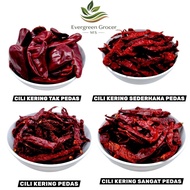 PROMOSI Hot Item Cili Kering/Cabai Kering - Tak Pedas / Sederhana Pedas / Pedas (668)