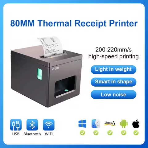 YHD-8390 Thermal Printer,80mm USB/USB+LAN/USB+BT/USB+BT+LAN+WIFI/USB+WIFI ESC/POS Printer, Compatibl