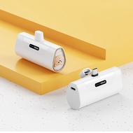 Mini Capsule Power Bank Wireless Powerbank Fast Charging With Cable Portable Charger Charging Mobile External Battery Portable Charger Capsule 5000mAh  Type-C\iPhone