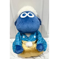 Plushie Shaun the Sheep in Blue Kimono & Gold Hakama Shaun the Sheep Doll