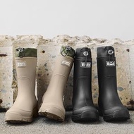 RL DEPARTMENT STORE - 情侶中筒雨靴 束口防水雨鞋 戶外厚底水鞋 防滑廚房厚底膠鞋