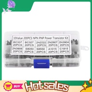 saob200Pcs BC337 to C1815 Transistor Kit Silicon Transistors NPN TO-92 PNP