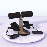 （茶金黑-雙吸盤-腳丫款）仰臥起坐輔助器 捲腹器 拉力器【平行進口】