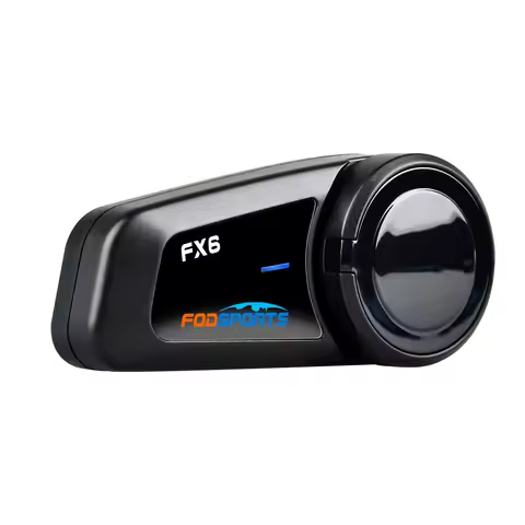 Fodsports FX6 Intercom for Motorcycle Helemt Bluetooth Headsets,6 Riders Intercom,FM Radio,Micro 5P