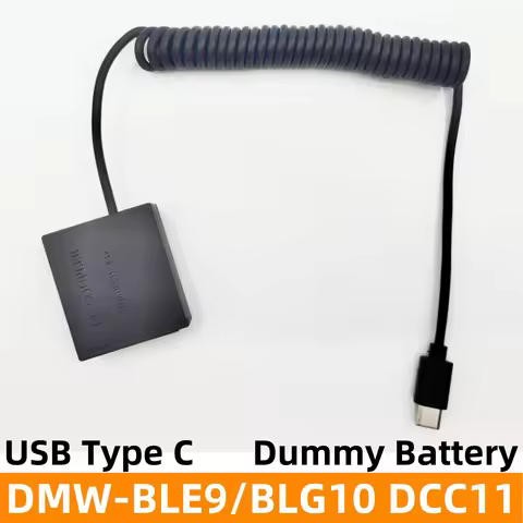 DMW-BLE9 BLG10 USB C interface Dummy Battery DCC11 DC Coupler For Lumix DMC GF3 GF6 GX5 GX7 GX80 GX8