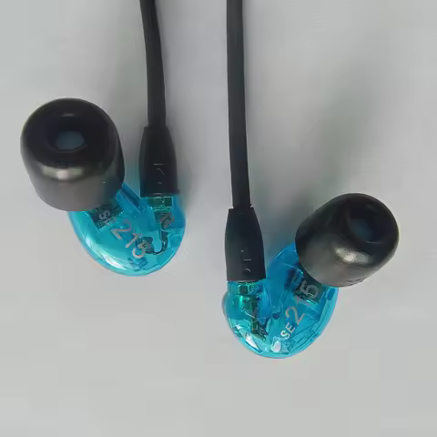 Brand headphone SE215 Earphons Hi-fi Stereo Noise Canceling 3.5MM se215 In ear Earphones Detchabl wi