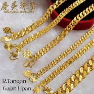 Perai Mega 916｜22K Rantai Tangan Lipan Pasir Kait Satu Kosong 10g Ke Bawah Emas 916 Perai Mega