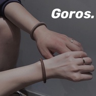 Ready Stock goros Ring of Life Tochigi Saddle Leather Cowhide Bracelet Japanese Leather Bracelet Tak