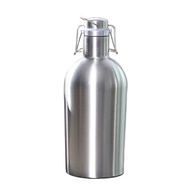 Premium 2L Stainless Steel Bottle Homebrew Beer Growler Secure Swing Top Big Capacity Beer Bottle Fo