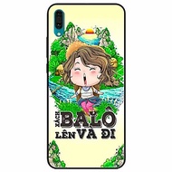 Ốp lưng in cho Huawei Y7 Pro 2019 Mẫu Xách Balo Lên Nữ