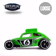 HOT WHEELS CUSTOM VW BEETLE GREEN NO.6 LOOSE FROM GP