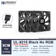 UPSIREN UL-9215 9.2cm Ultra-thin Fan Hydraulic Bearing 92mm Chassis Fan 4pin PWM 2700 RPM Case Fans 