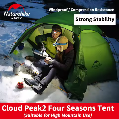 Naturehike Cloud Peak 2 15D Camping Tent Outdoor Hiking 1-2persons Ultralight 2.16Kg 4seasons Portab