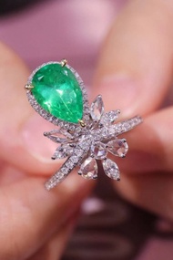 哥倫比亞祖母綠戒指1.4克拉