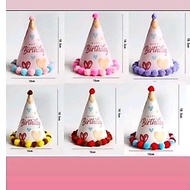 BIRTHDAY HAT/ POM HAT BIRTHDAY HAT