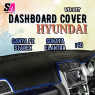 HYUNDAI Sonata YF LF Elantra i40 Santa Fe Starex H1 Velvet Type Flannel Dashboard Cover Dashmat