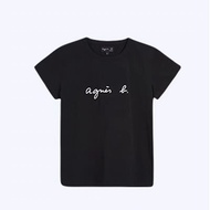 T-shirt Womens Pure Cotton Womens Solid Color Slim Short Sleeve Womens T-shirt Agnes B Couple Dress 