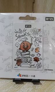 BT21 DOODLE SHOOKY 餅乾 一卡通 iPASS  #24吃土季