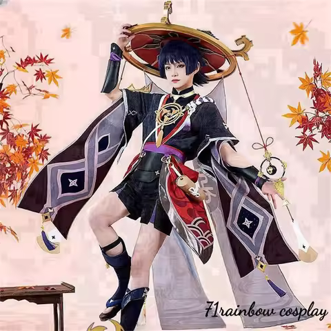 Wanderer Balladeer Cosplay Genshin Impact Scaramouche Cosplay Costume Outfits Sets Game Genshin Impa