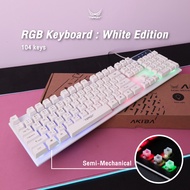 🍭AKIBA Gaming Keyboard🍭คีย์บอร์ดเกมมิ่งRGB (Semi-Mechanical) by Tengu Gaming Gears