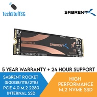 Sabrent 1TB Rocket Nvme PCIe 4.0 M.2 2280 Internal SSD Maximum Performance Solid State Drive (SB-ROCKET-NVMe4-1TB)