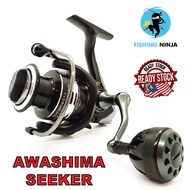 NINJA -  AWASHIMA Seeker / MAGURO Magnum Evo Spinning Reel 1000 2000 3000 4000 5.2:1 Gear Ratio Fishing Reel